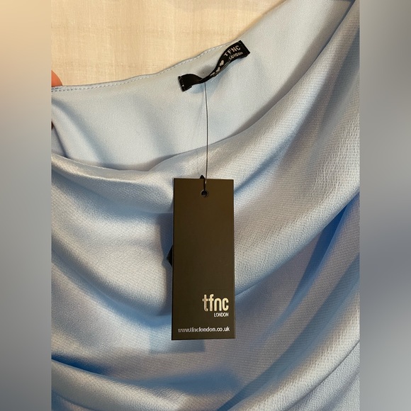 ASOS Light Blue One Shoulder Dress - Picture 5 of 6